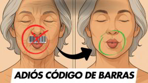 como quitar el codigo de barras de los labios